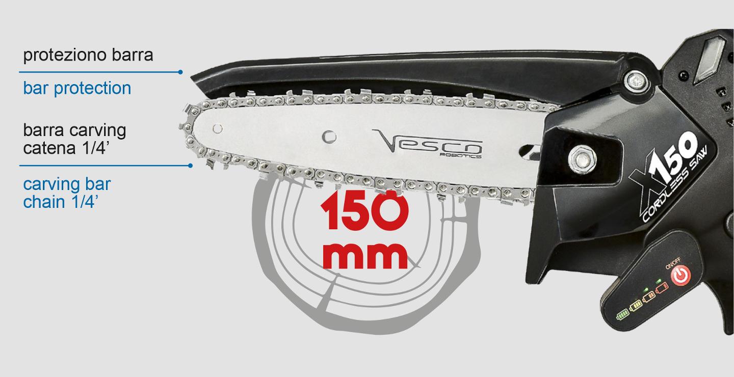 X150 - CORDLESS 150mm chain pruner